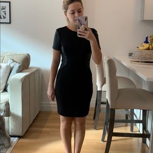 Zara leather panel dress